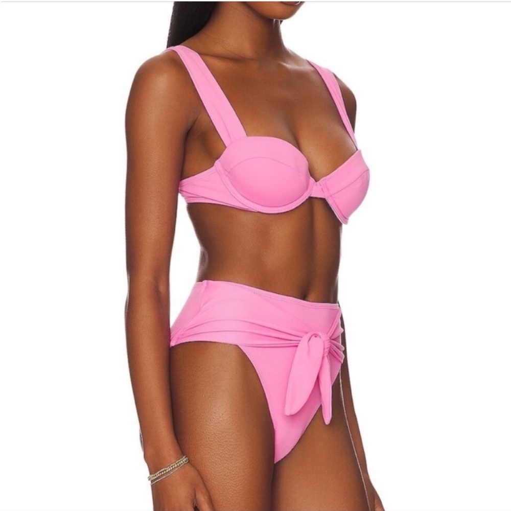WeWoreWhat Rivera Knot Bikini Bottom - Bubblegum